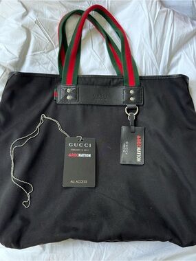 GUCCI ROC Nation limited edition tote travel bag authentic rare with badge